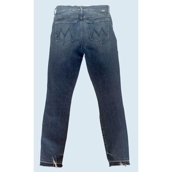 MOTHER High Waisted Looker Crop Raw Hem Jean Size 26 - Picture 4 of 8